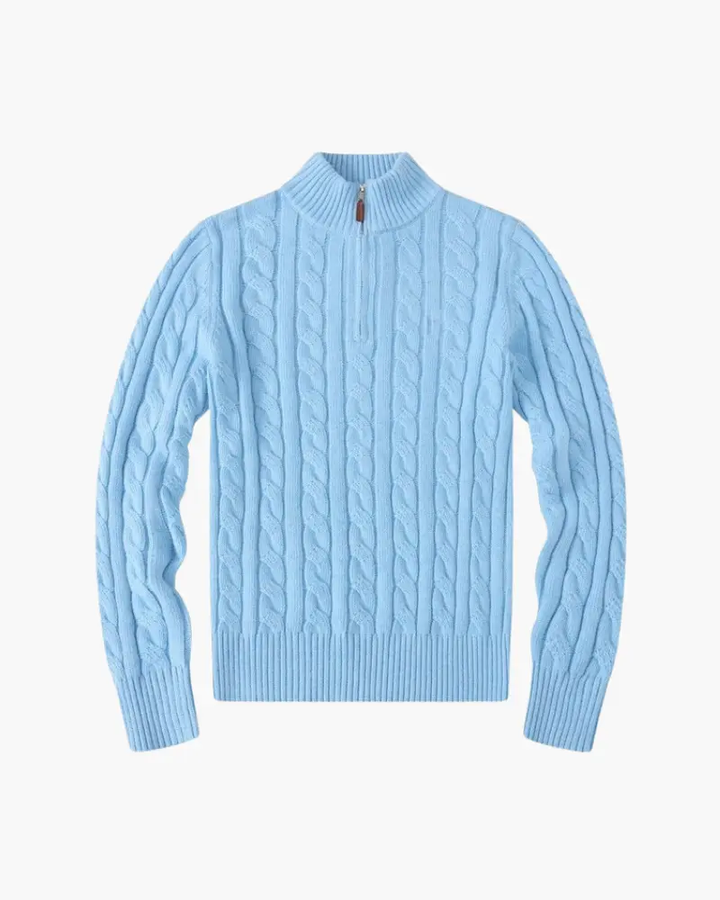 Pull Verbier à demi-zip pour femme