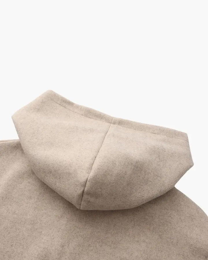 Manteau zippé en laine Marlow